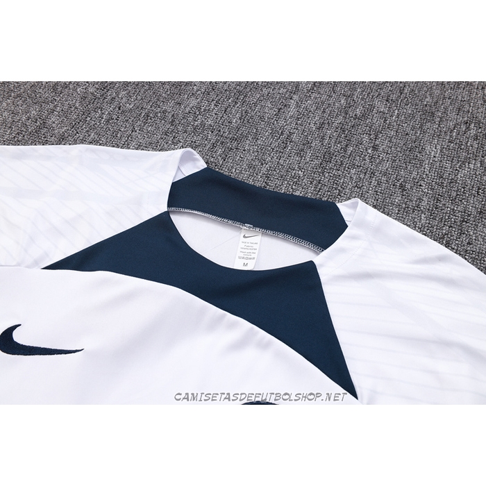 Chandal del Paris Saint-Germain 23-24 Manga Corta Blanco - Pantalon Corto